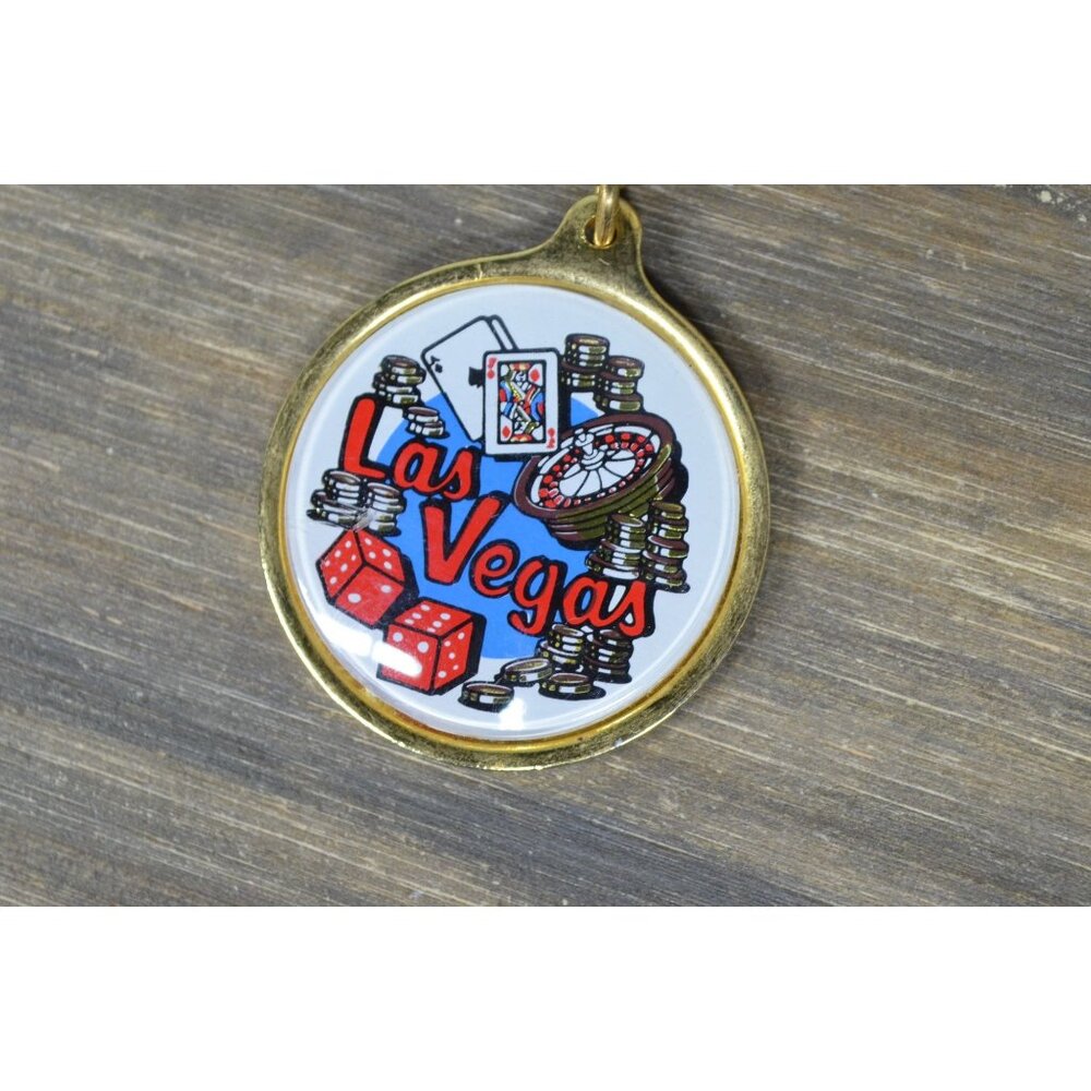 Vintage Las Vegas Key Ring HIT USA Casino Theme